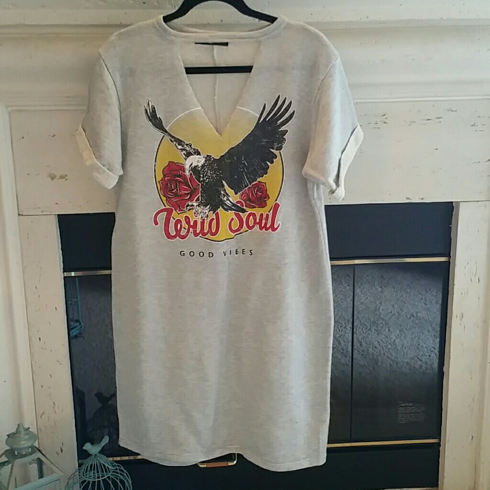 Sweatshirt mini dress